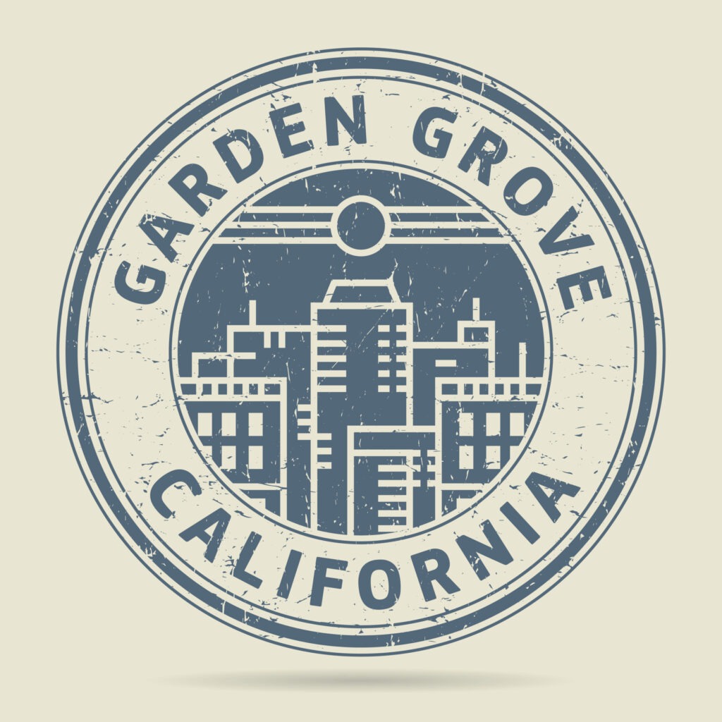 garden grove rubber stamp