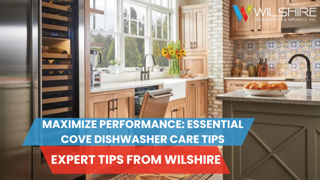 Cove dishwasher in a luxury kitchen.