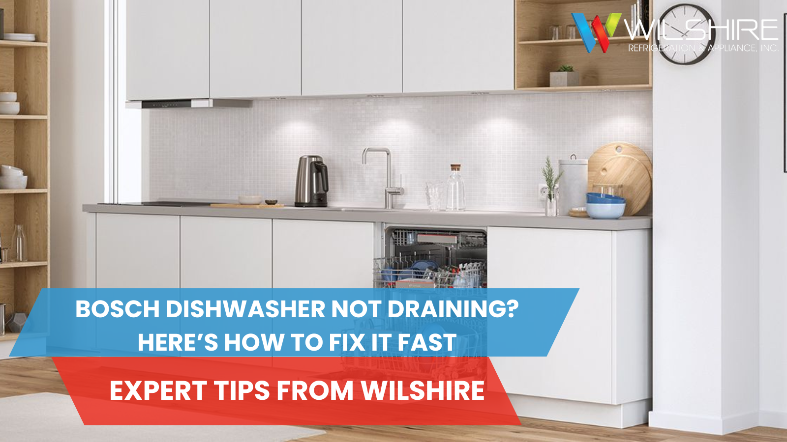 Bosch dishwasher in luxury kitchen