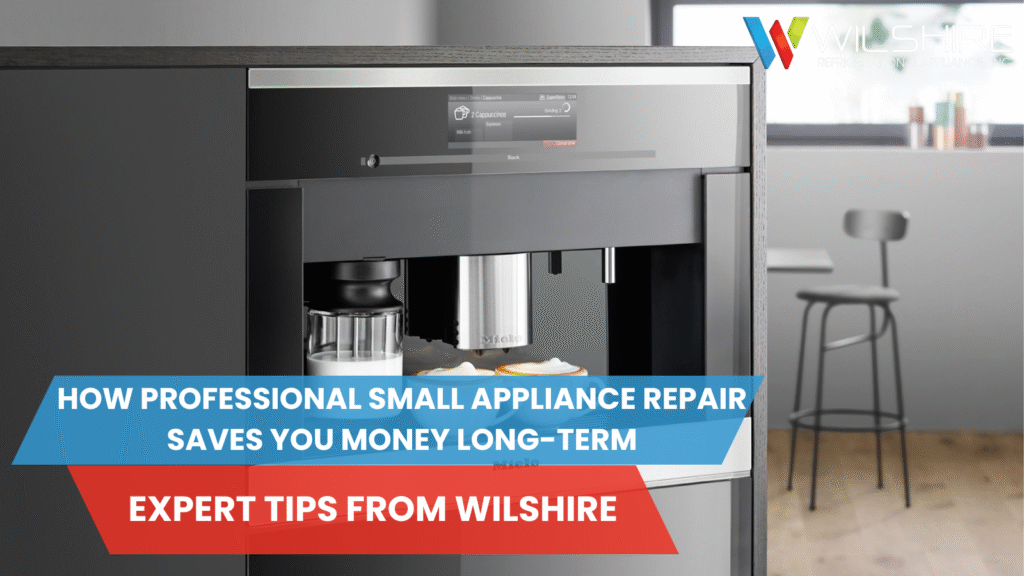 High-end coffee machine pouring coffee.