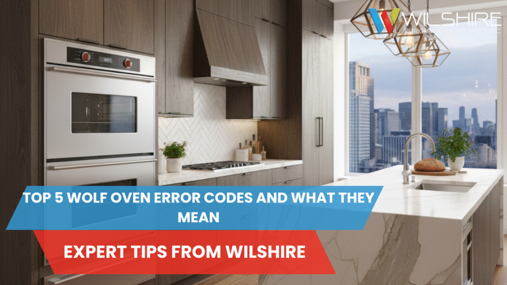 Wolf oven in a luxury kitchen.