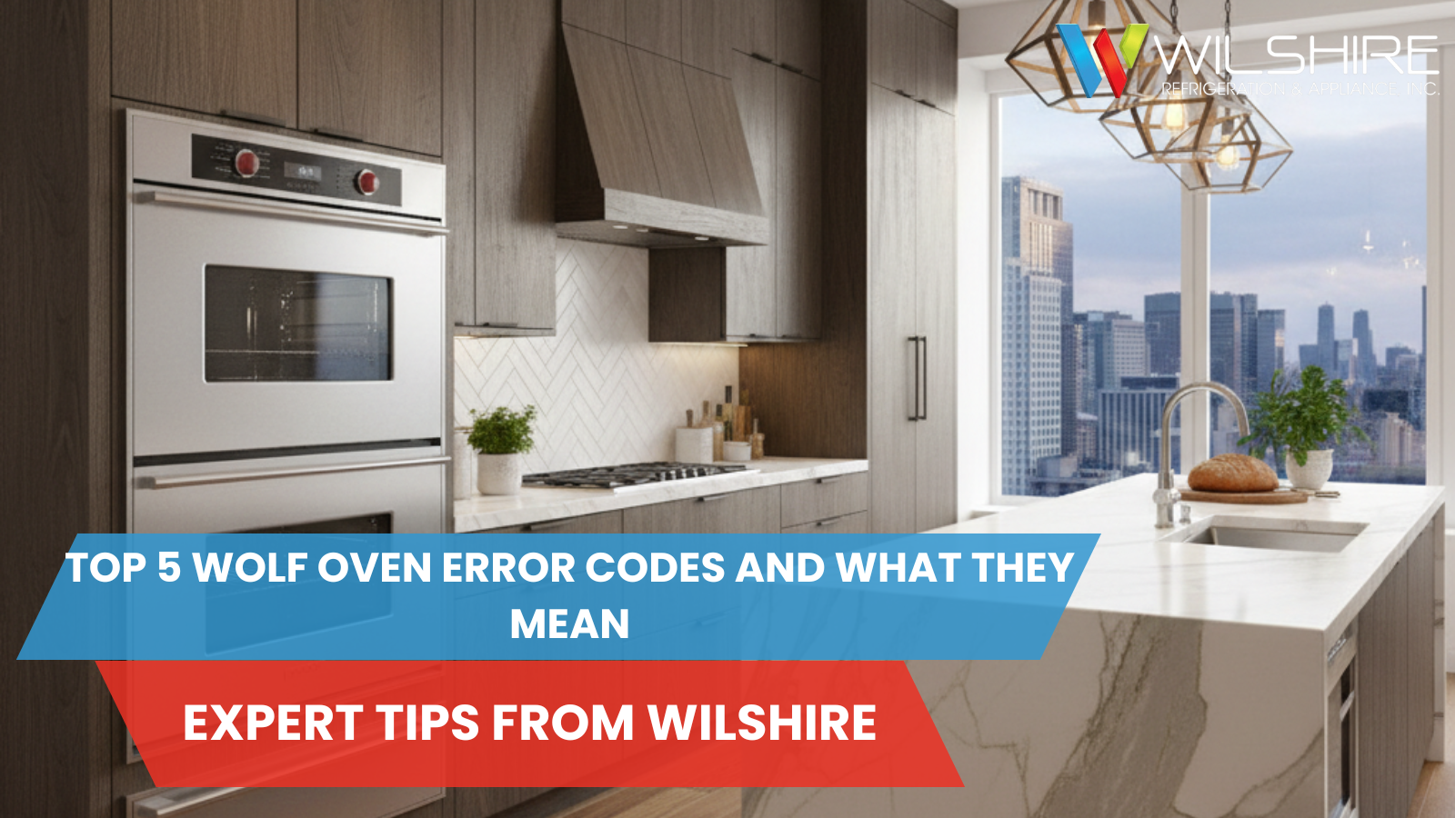 Wolf oven in a luxury kitchen.