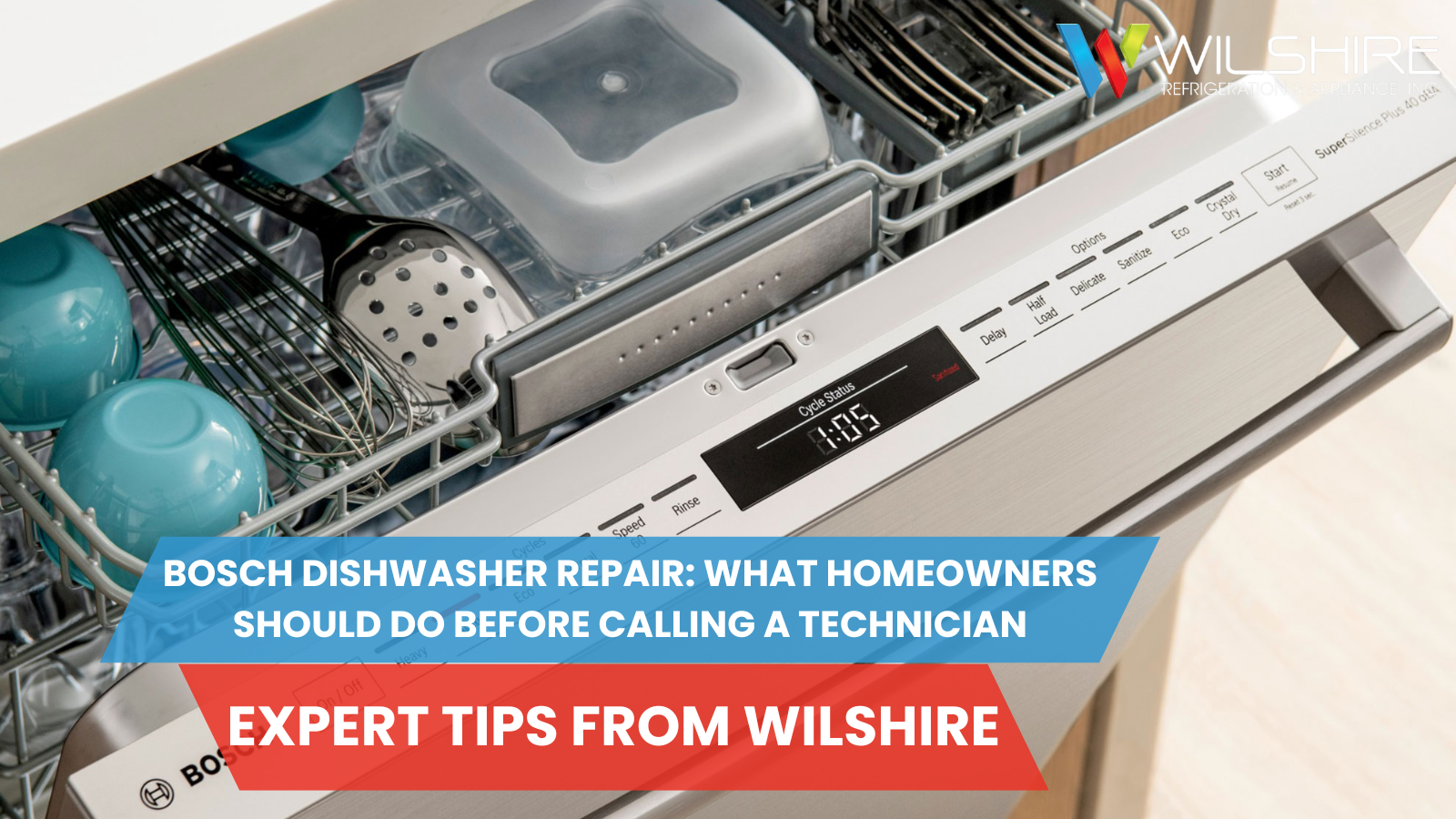 Bosch Dishwasher Repair: What Homeowners Should Do Before Calling a Technician